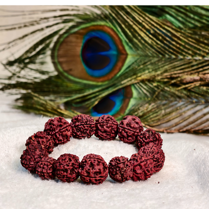 Original Rudraksha Bracelet | Spiritual, Healing & Meditation Wrist Band. (5 Mukhi)