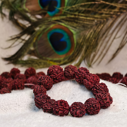 Original Rudraksha Bracelet | Spiritual, Healing & Meditation Wrist Band. (5 Mukhi)