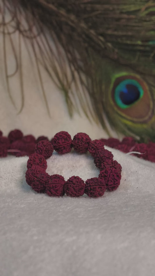 Original Rudraksha Bracelet | Spiritual, Healing & Meditation Wrist Band. (5 Mukhi)